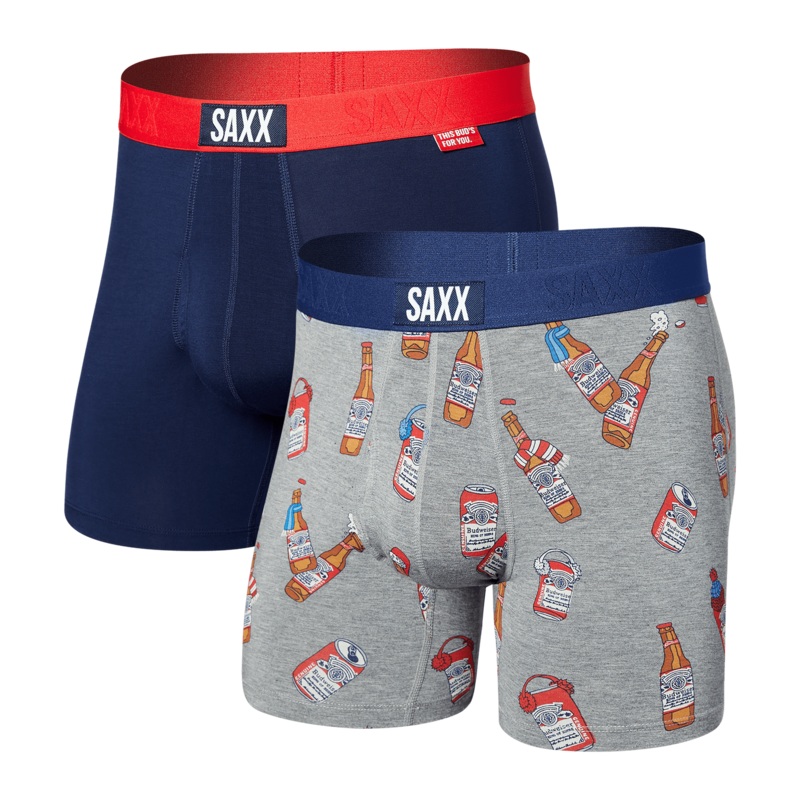 Saxx Ultra Boxers – Winter Gear / Midnight Blue (2 Pack)
