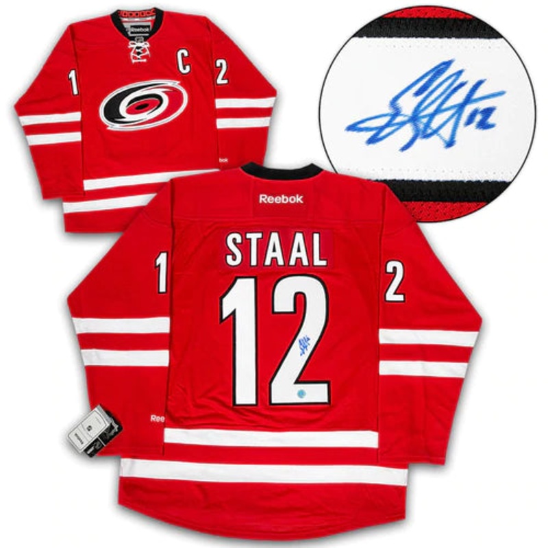 Eric Staal Carolina Hurricanes Autographed Reebok Jersey