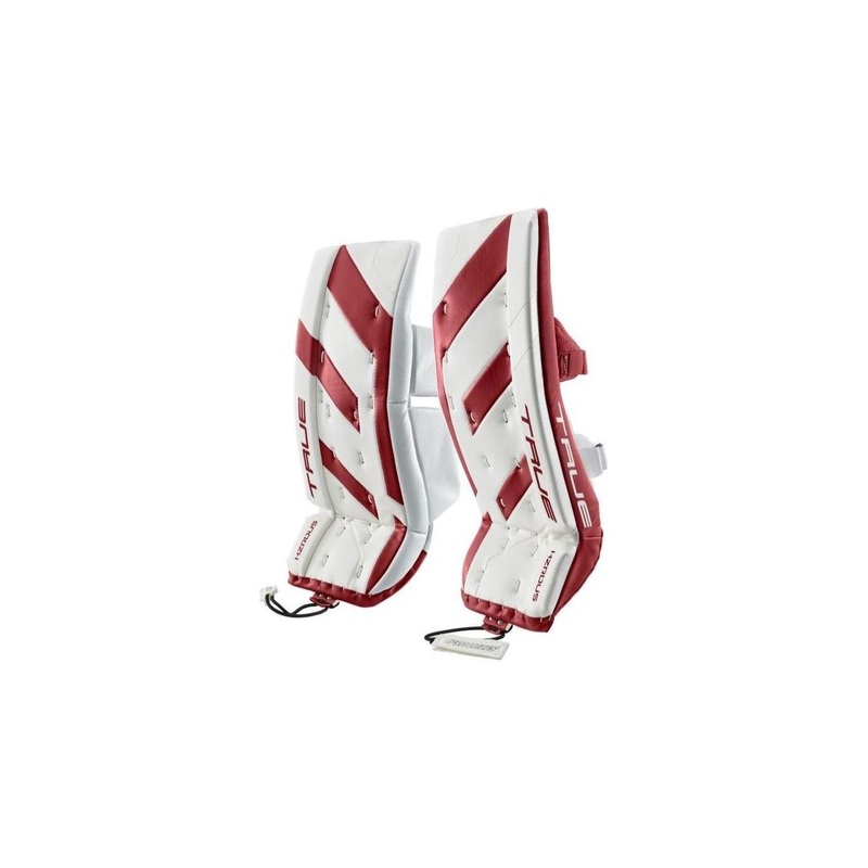 TRUE Goalie Leg Pads HZRDUS Jr White/Red