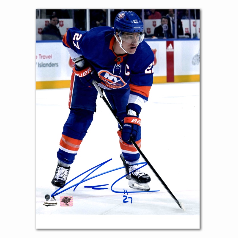 Anders Lee Autographed New York Islanders Home 8×10 Photo