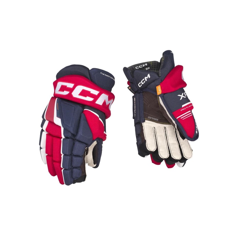 CCM Glove Tacks XF Sr Navy/Red/White