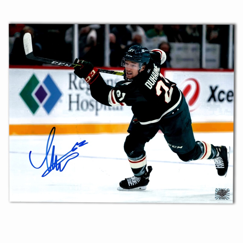 Brandon Duhaime Autographed Minnesota Wild Home 8×10 Photo