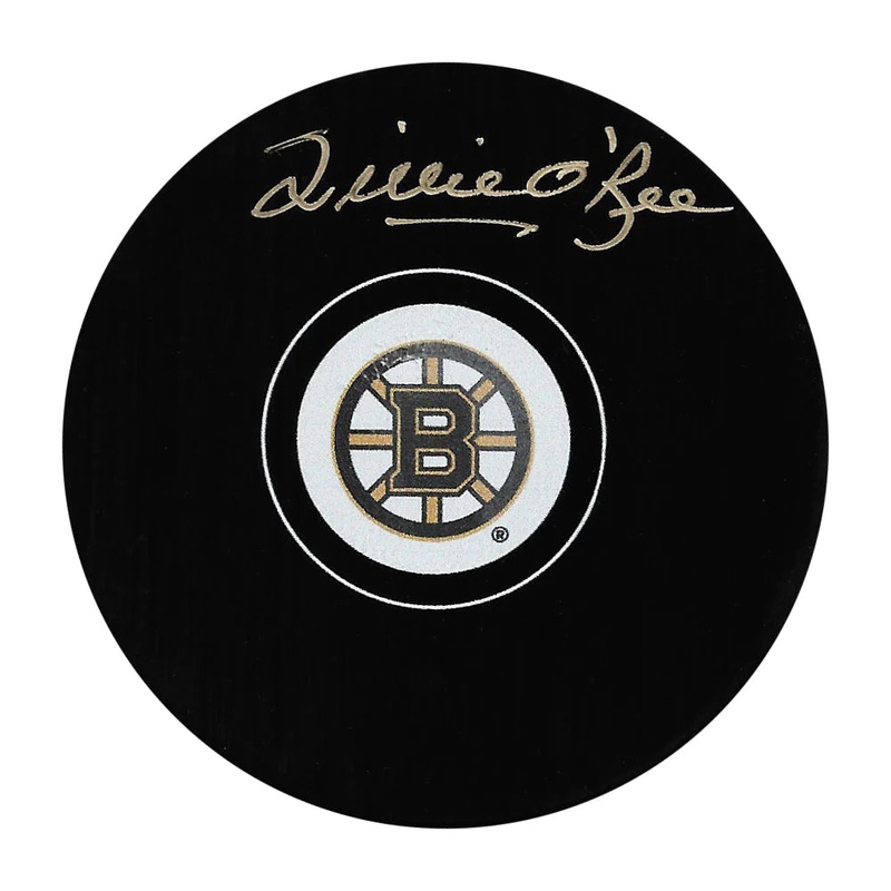 Willie O’Ree Autographed Boston Bruins Hockey Puck