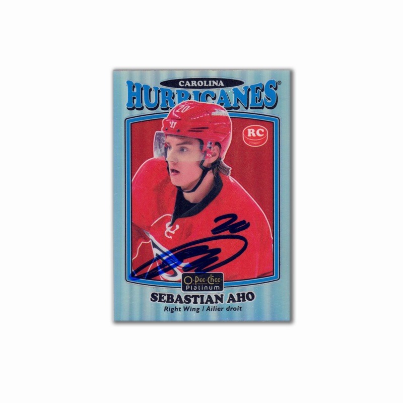 2016-17 OPC Platinum Retro RC #R-82 SEBASTIAN AHO Autographed Rookie Card