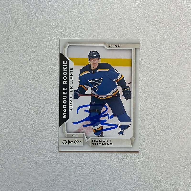 2018-19 OPC Marquee #638 ROBERT THOMAS Autographed Rookie Card