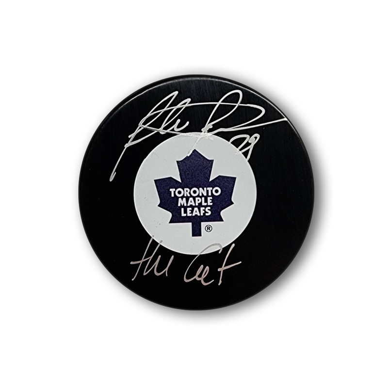 Felix Potvin Autographed Toronto Maple Leafs Hockey Puck Inscribed The Cat