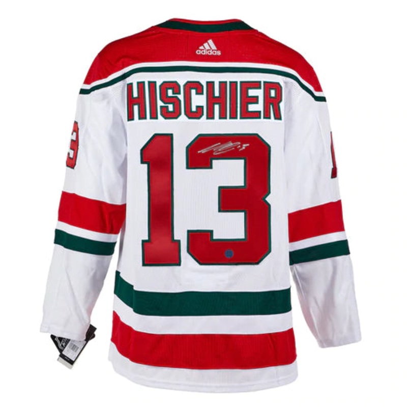 Nico Hischier New Jersey Devils Autographed Heritage Jersey