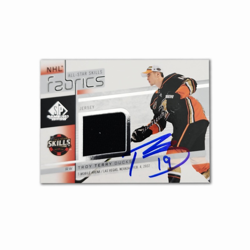 2022-23 SP Game Used Edition Fabrics #AS-42 TROY TERRY Autographed Card