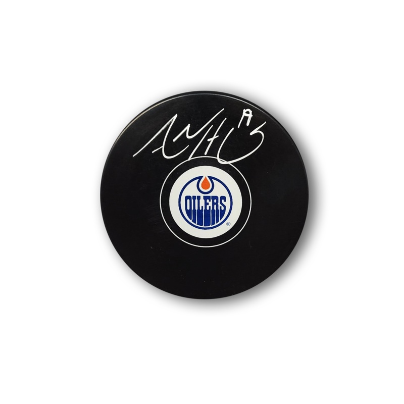 Adam Henrique Autographed Edmonton Oilers Hockey Puck