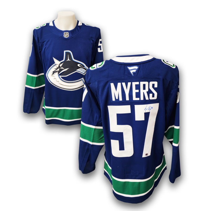 Tyler Myers Autographed Vancouver Canucks Fanatics Premium Jersey