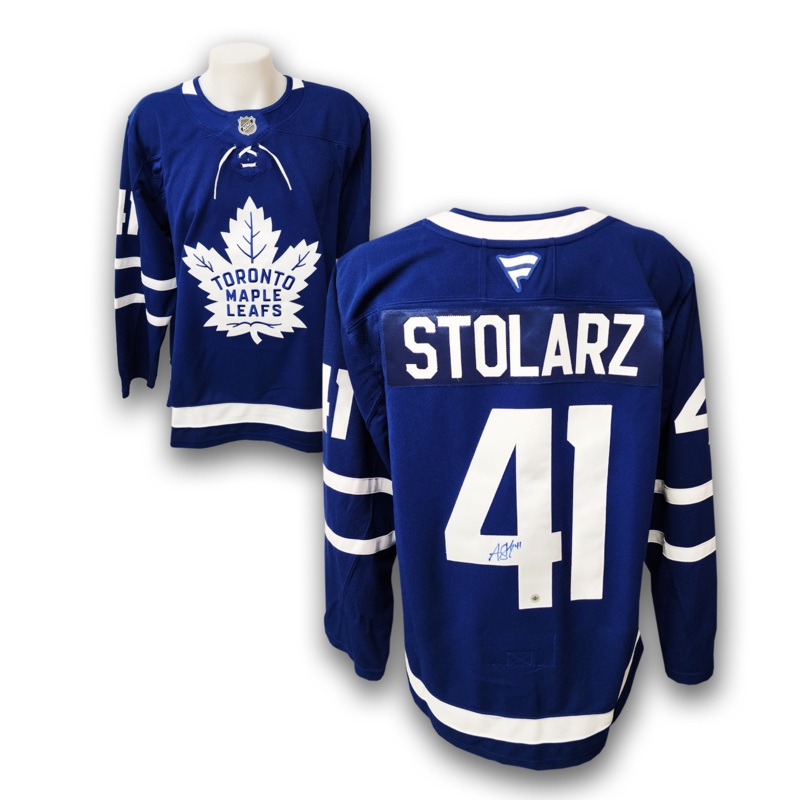 Anthony Stolarz Autographed Toronto Maple Leafs Fanatics Premium Jersey