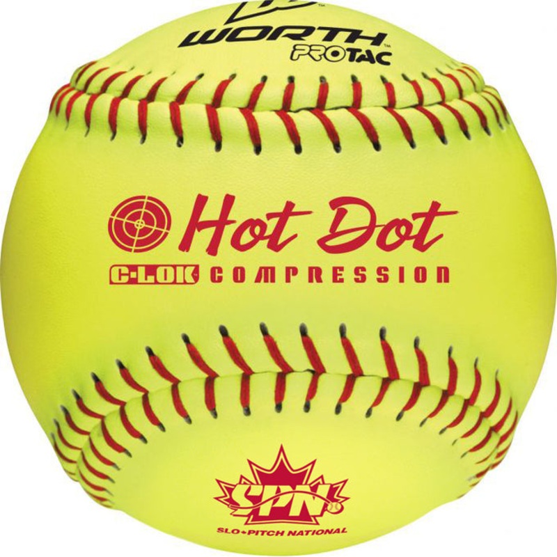 11 Hot Dot Optic Softball|11″|DOZEN