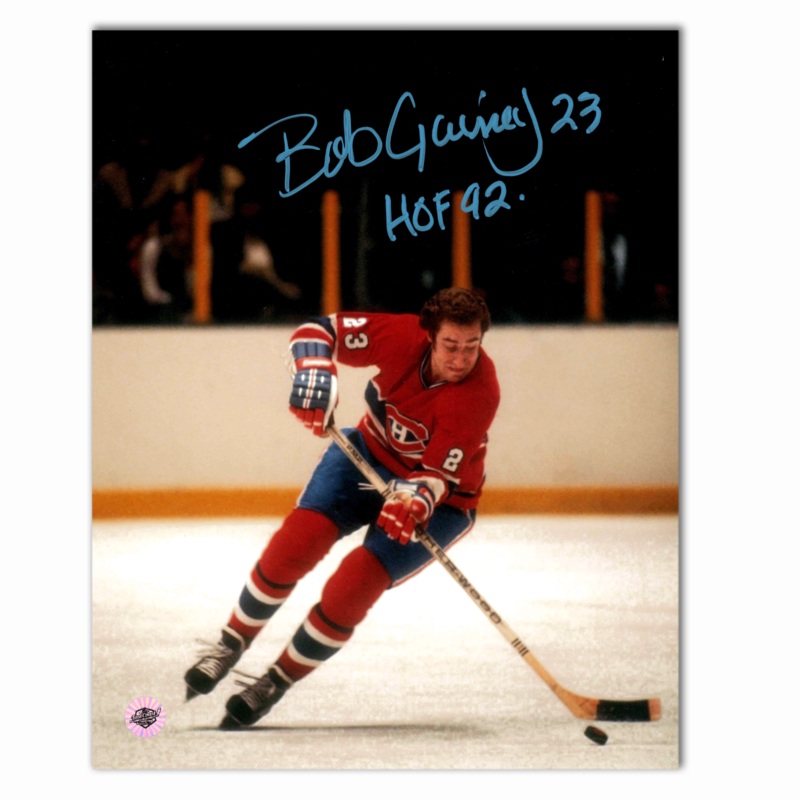 Bob Gainey Autographed Montreal Canadiens 8×10 Photo (No Helmet)