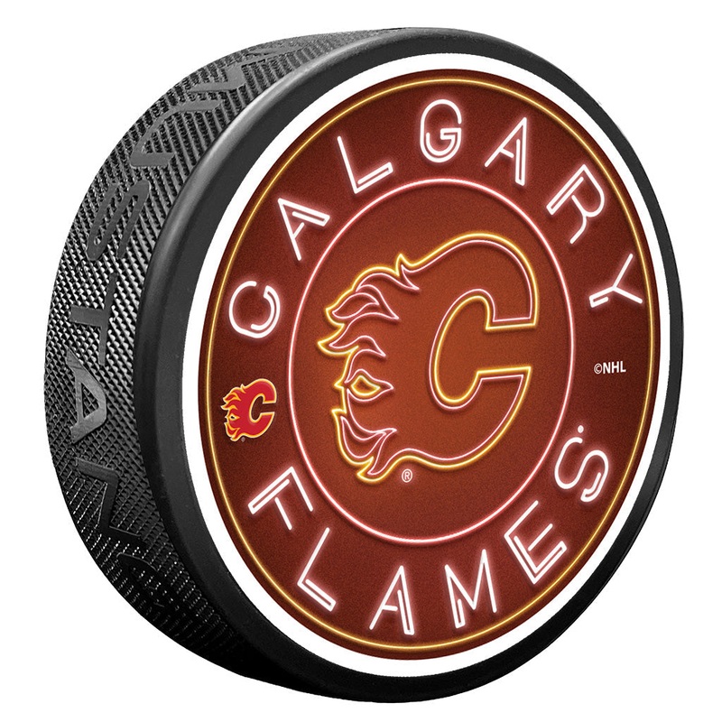 Calgary Flames Puck – Neon