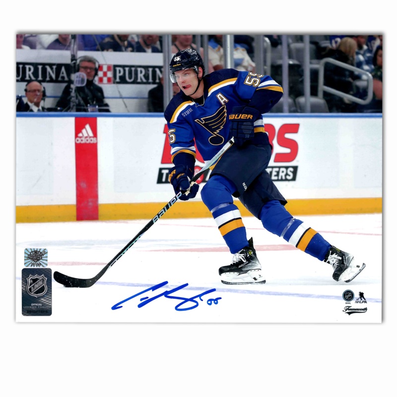 Colton Parayko Autographed St. Louis Blues Home 8×10 Horizontal Photo