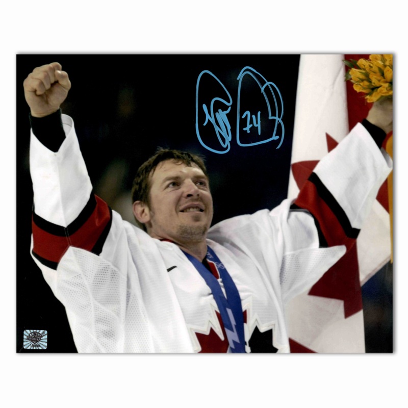 Theo Fleury Autographed Team Canada 8×10 Horizontal Photo