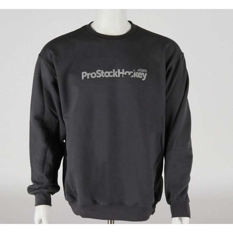 ProStockHockey Large Charcoal Crew Neck Sweater