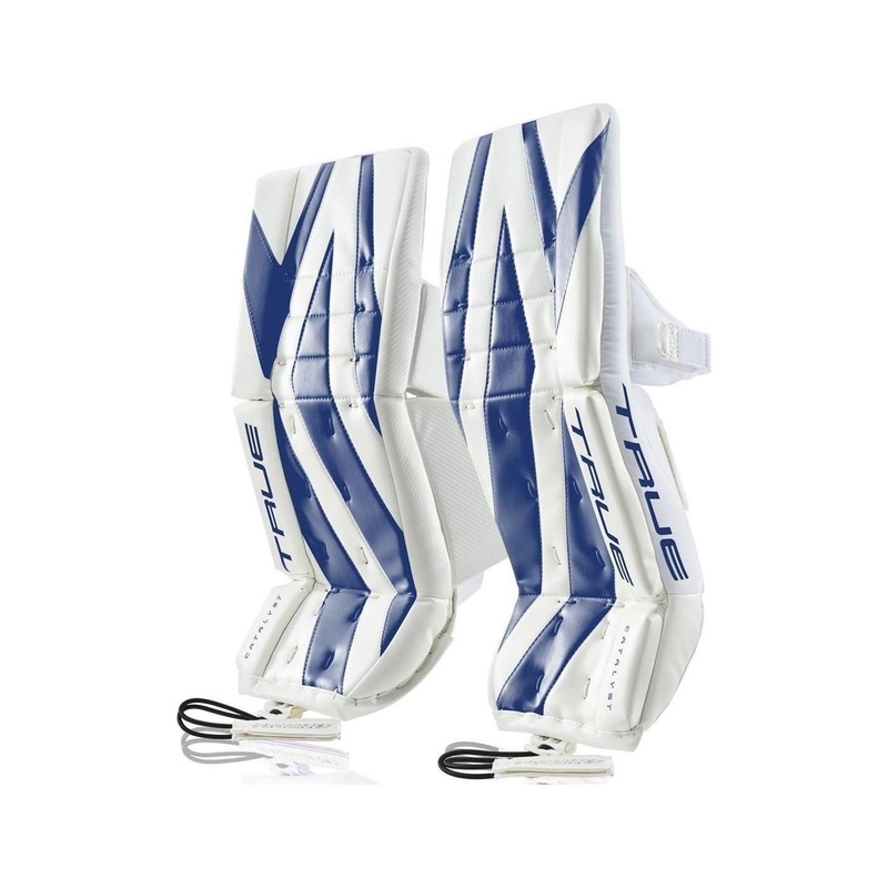 TRUE Goalie Leg Pads Catalyst Jr White/Royal