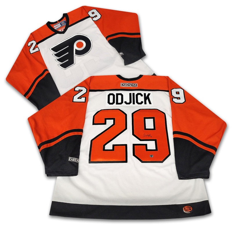 Gino Odjick Philadelphia Flyers White/Orange CCM Jersey
