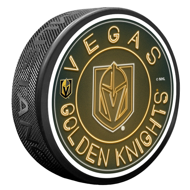 Vegas Golden Knights Puck – Neon