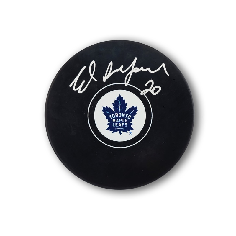 Ed Belfour Autographed Toronto Maple Leafs Hockey Puck