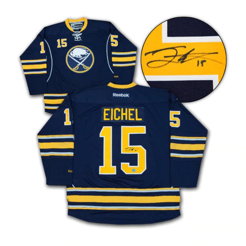 Jack Eichel Buffalo Sabres Signed 1st NHL Game Reebok Jersey