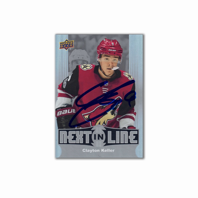 2017-18 UD Next In Line #NL-19 CLAYTON KELLER Autographed Rookie Card