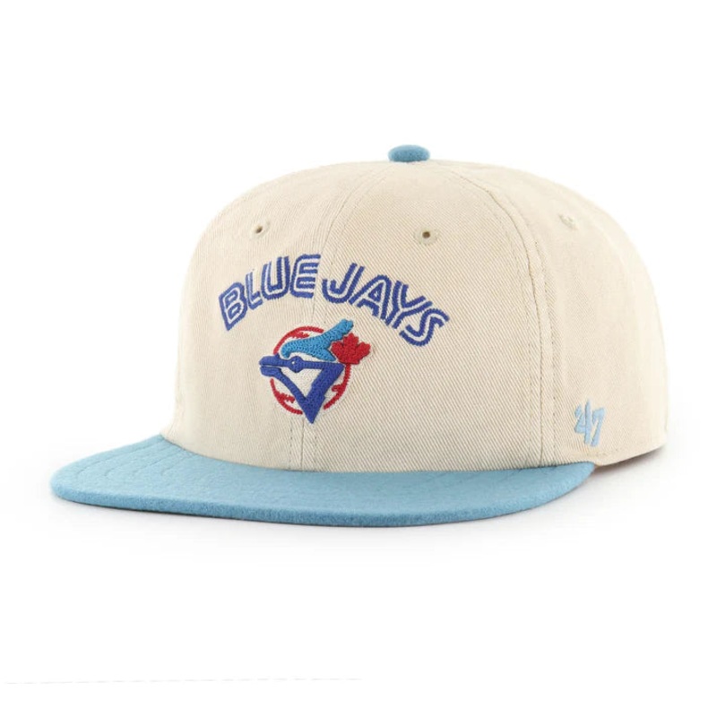 ’47 Brand Retro Fieldstone Captain Snapback Hat- Toronto Blue Jays