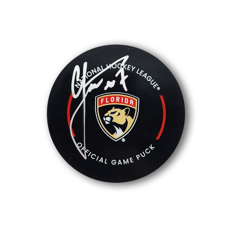 Radko Gudas Autographed Florida Panthers Official Hockey Puck