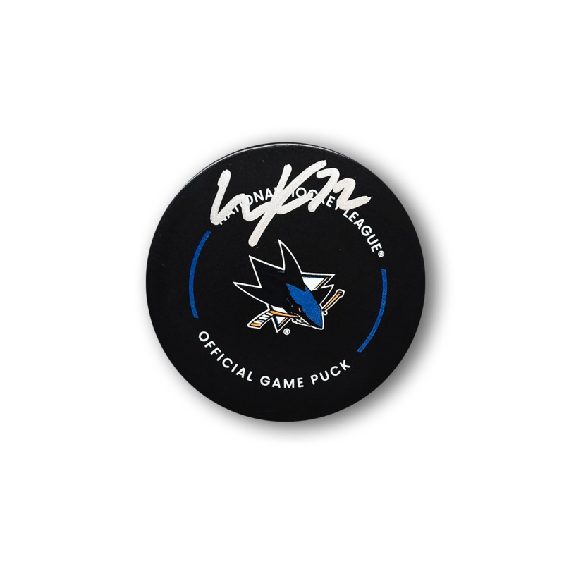 William Eklund Autographed San Jose Sharks Official Hockey Puck