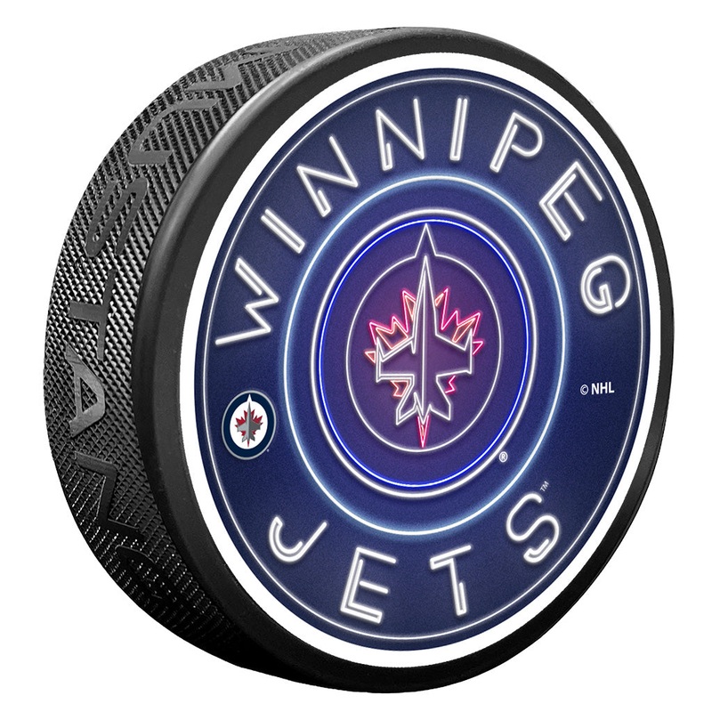 Winnipeg Jets Puck – Neon