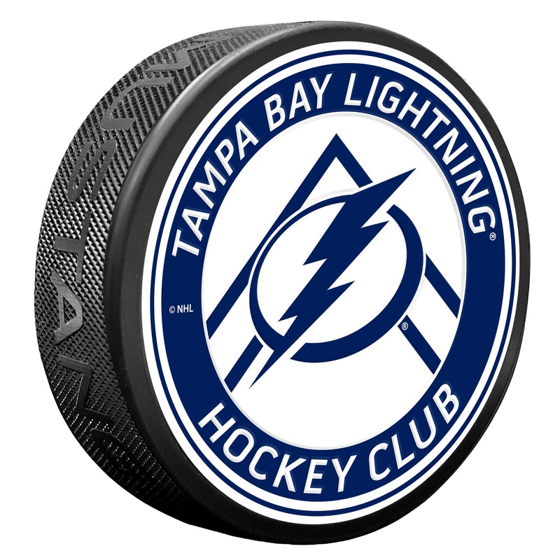 Tampa Bay Lightning Puck – Chevron Banner