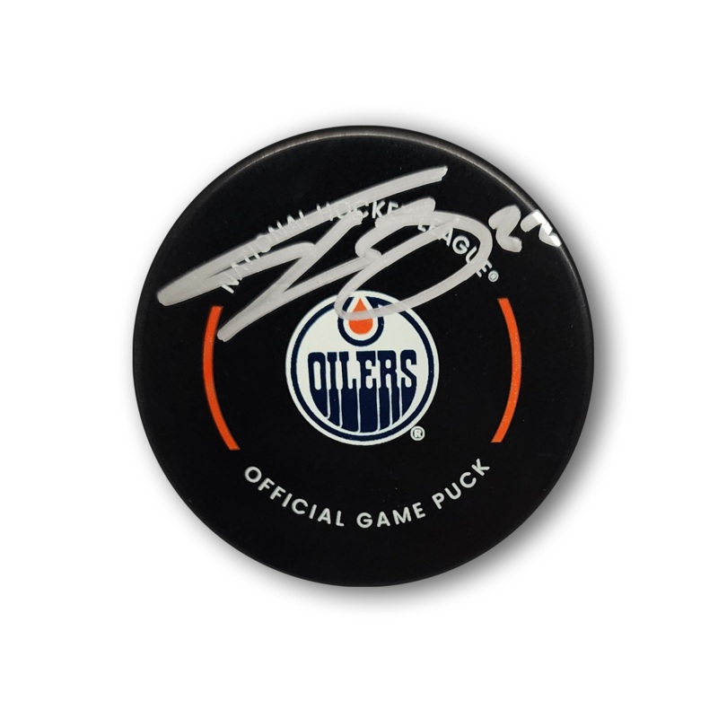 Tyson Barrie Autographed Edmonton Oilers Official Hockey Puck