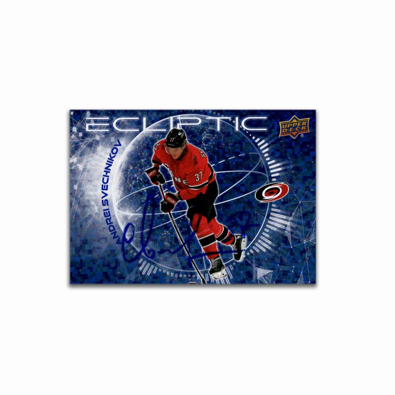 Andrei Svechnikov Autographed Carolina Hurricanes Ecliptic Hockey Card