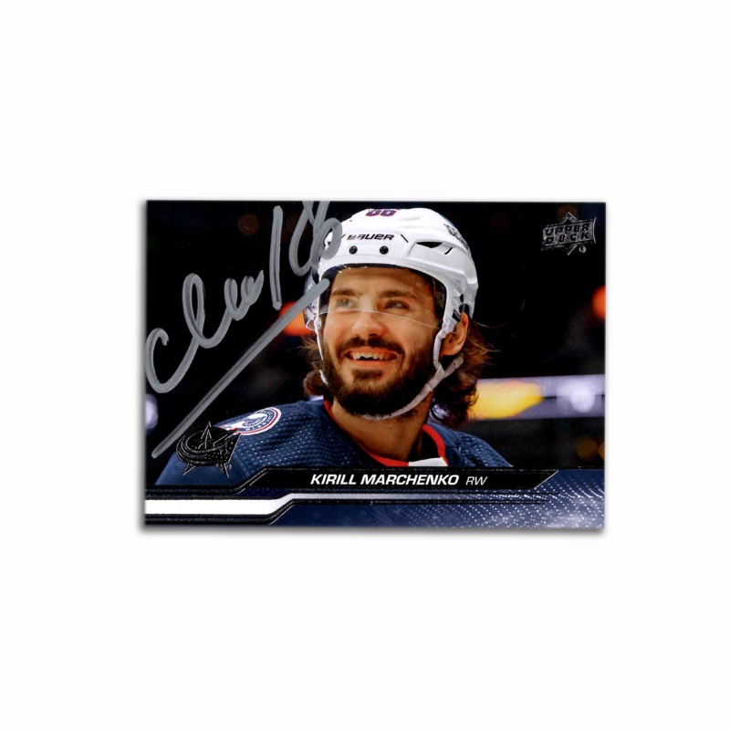 Kirill Marchenko Autographed Columbus Blue Jackets Series 1 2023-24 Hockey Card