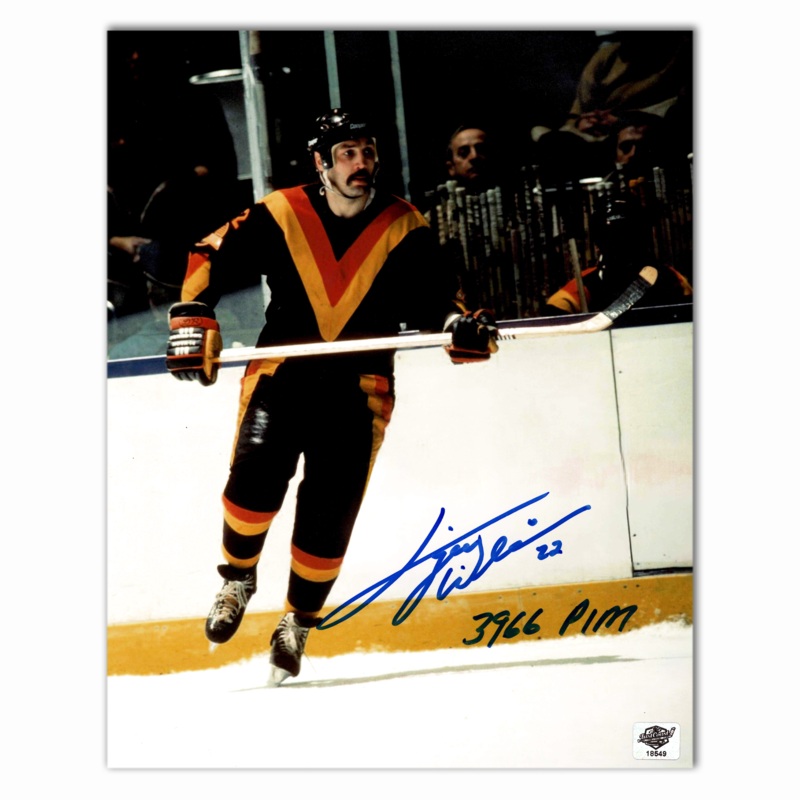 Tiger Williams Autographed Vancouver Canucks 8×10 Photo