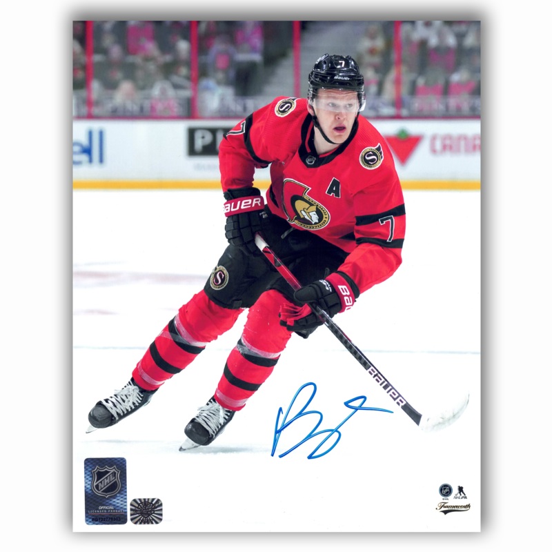 Brady Tkachuk Ottawa Senators Autographed Reverse Retro 8×10 Photo