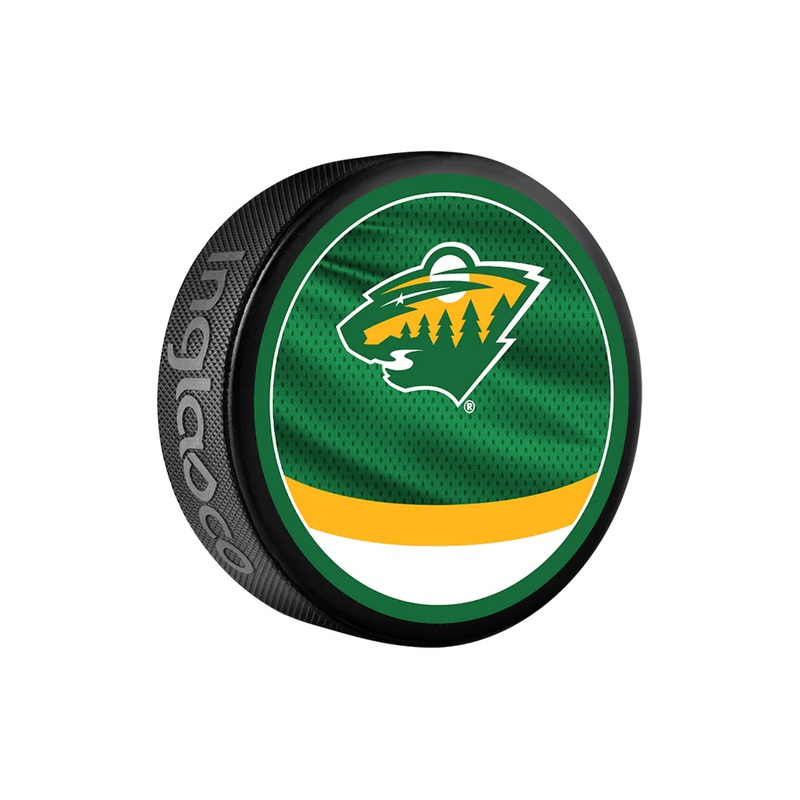 Pre-Order – Matt Boldy – Autographed Minnesota Wild Reverse Retro Hockey Puck