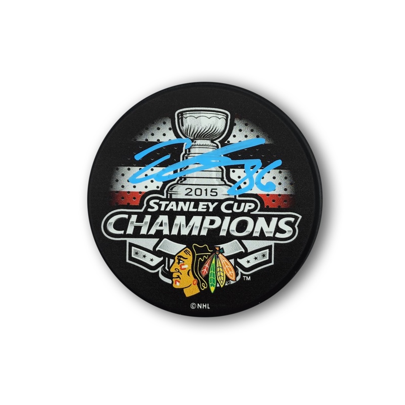Teuvo Teravainen Autographed Chicago Black Hawks 2015 Stanley Cup Hockey Puck