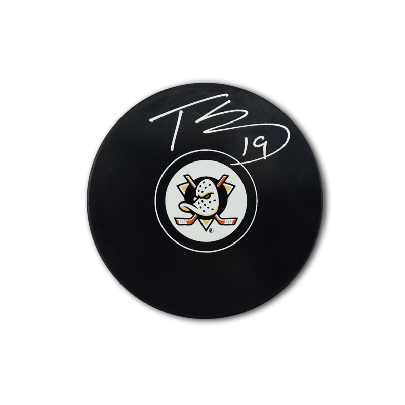 Troy Terry Autographed Anaheim Ducks Hockey Puck