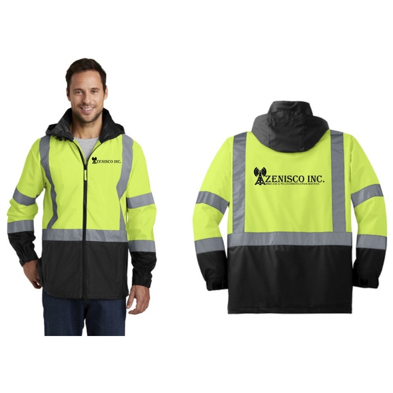 Zenisco Inc Class 3 Safety Windbreaker