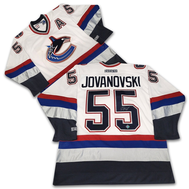 Ed Jovanovski Vancouver Canucks 1997-2007 White Orca CCM