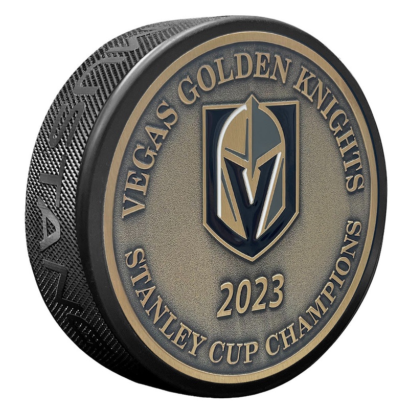 Vegas Golden Knights Stanley Cup Champions Puck – Gold Medallion