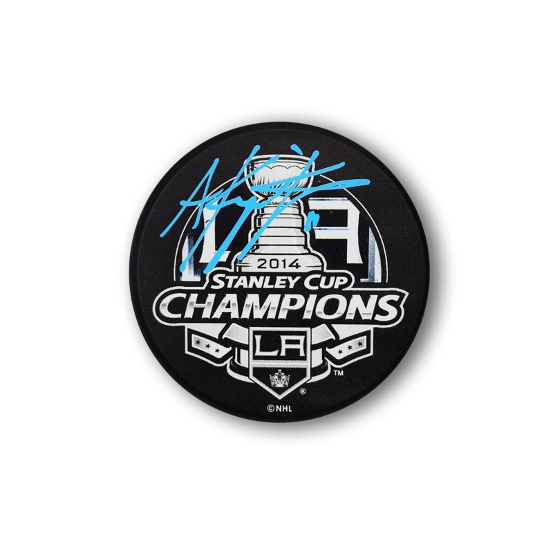 Anze Kopitar Autographed Los Angeles Kings 2014 Stanley Cup Hockey Puck
