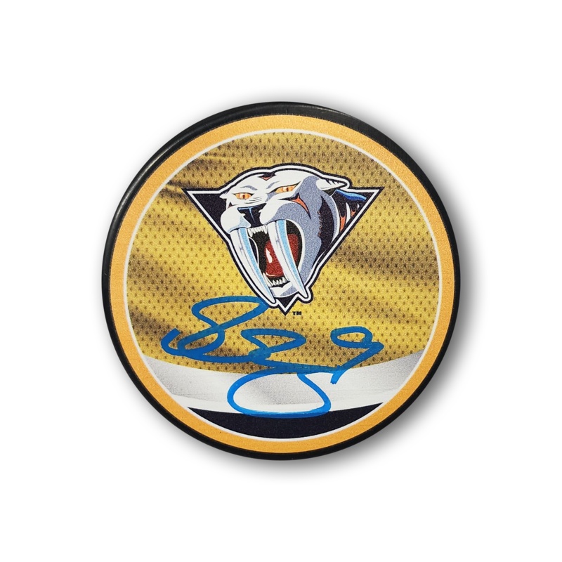 Filip Forsberg Autographed Nashville Predators Reverse Retro Hockey Puck