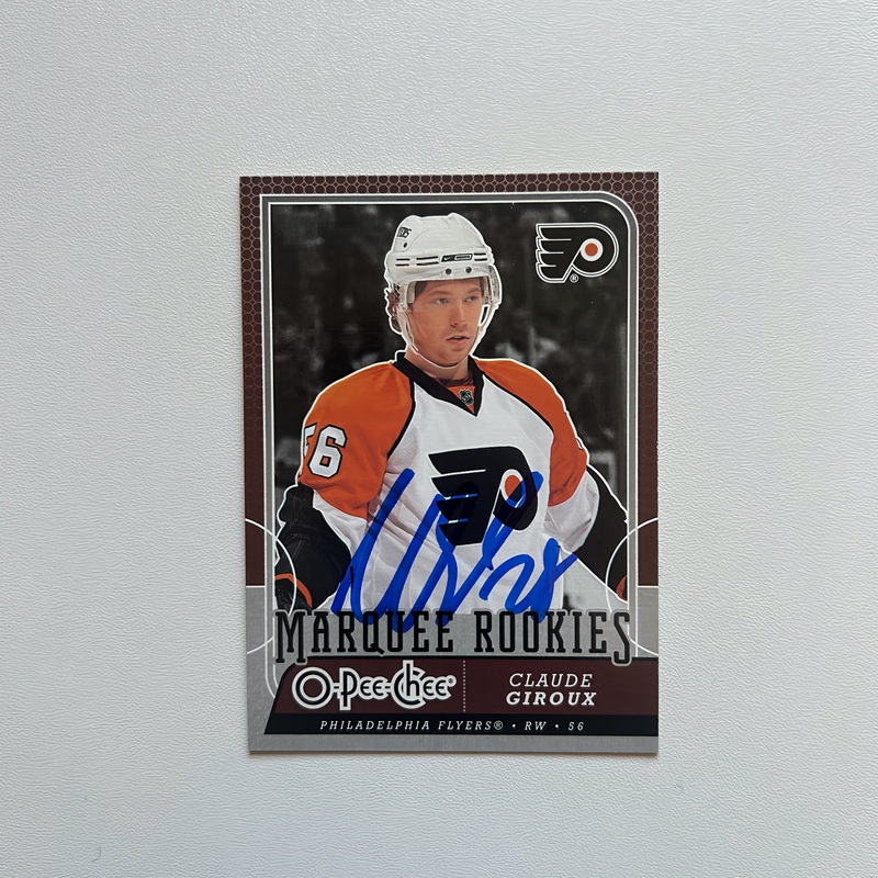 2008-09 OPC Marquee #514 CLAUDE GIROUX Autographed Rookie Card