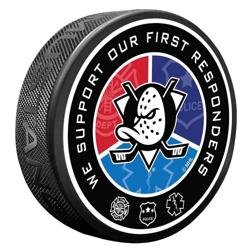 Anaheim Ducks Puck – First Responder