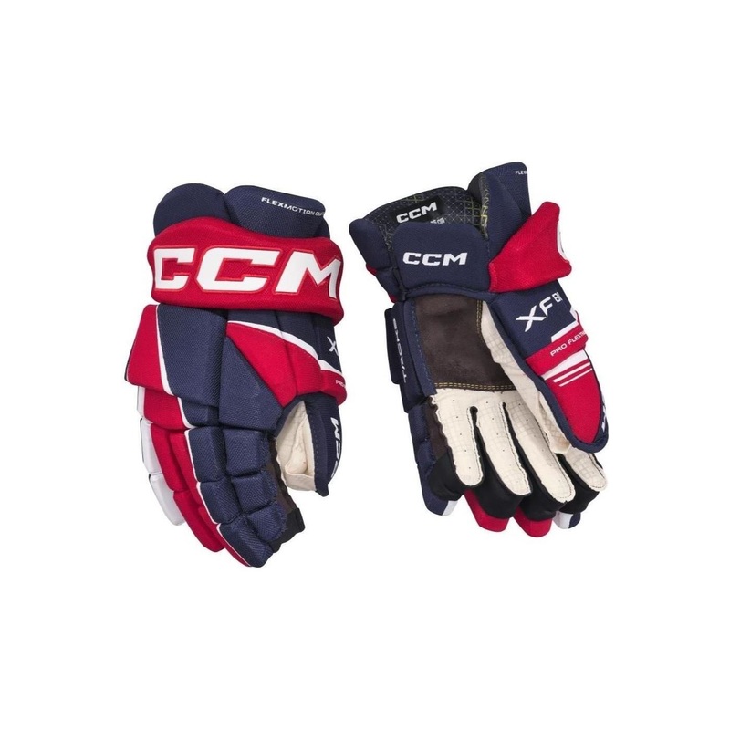 CCM Glove Tacks XF 80 Jr Navy/Red/White