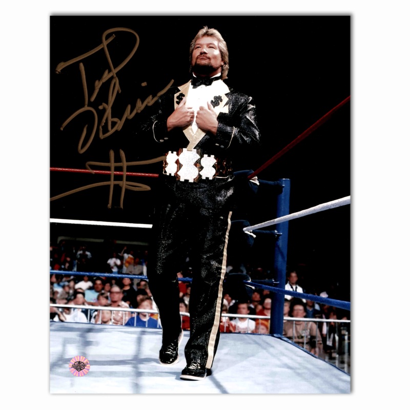 Ted Dibiase Million Dollar Man Autographed WWE In The Ring 8×10 Photo