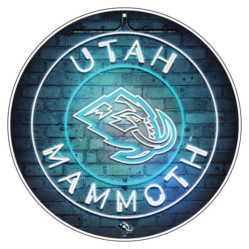 Utah Mammoth | 22 Round Wall Sign | Neon
